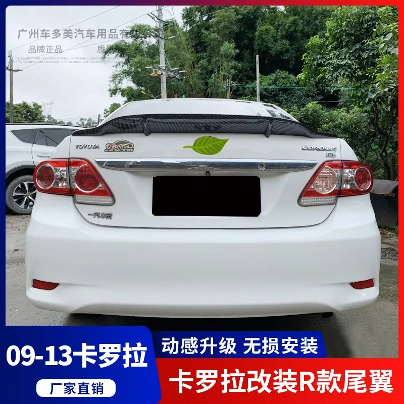 

For Toyota Corolla 2008-2013 high quality Carbon Fiber rear boot Wing Spoiler Rear Roof Spoiler Wing Trunk Lip Boot Cover