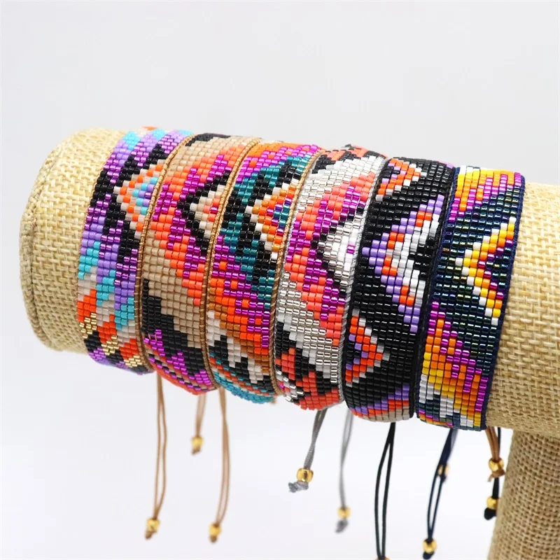 ZHONGVI Multicoloured Bracelets For Women Miyuki Beads Jewelry Mexico Fashion Bracelet Handmade Loom Woven Pulseras Mujer Gifts