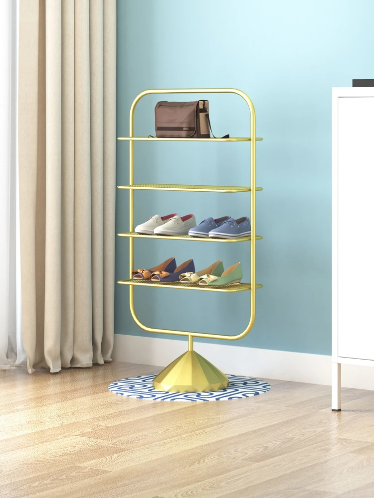 TT Door Living Room Shoe Rack Household Multi-Layer Simple Storage Slipper Rack Light Luxury