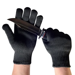 Level 5 Cut Proof Stab Resistant Wire Metal Glove Kitchen Butcher Cuts Gloves for Oyster Shucking Fish Gardening Safety Gloves