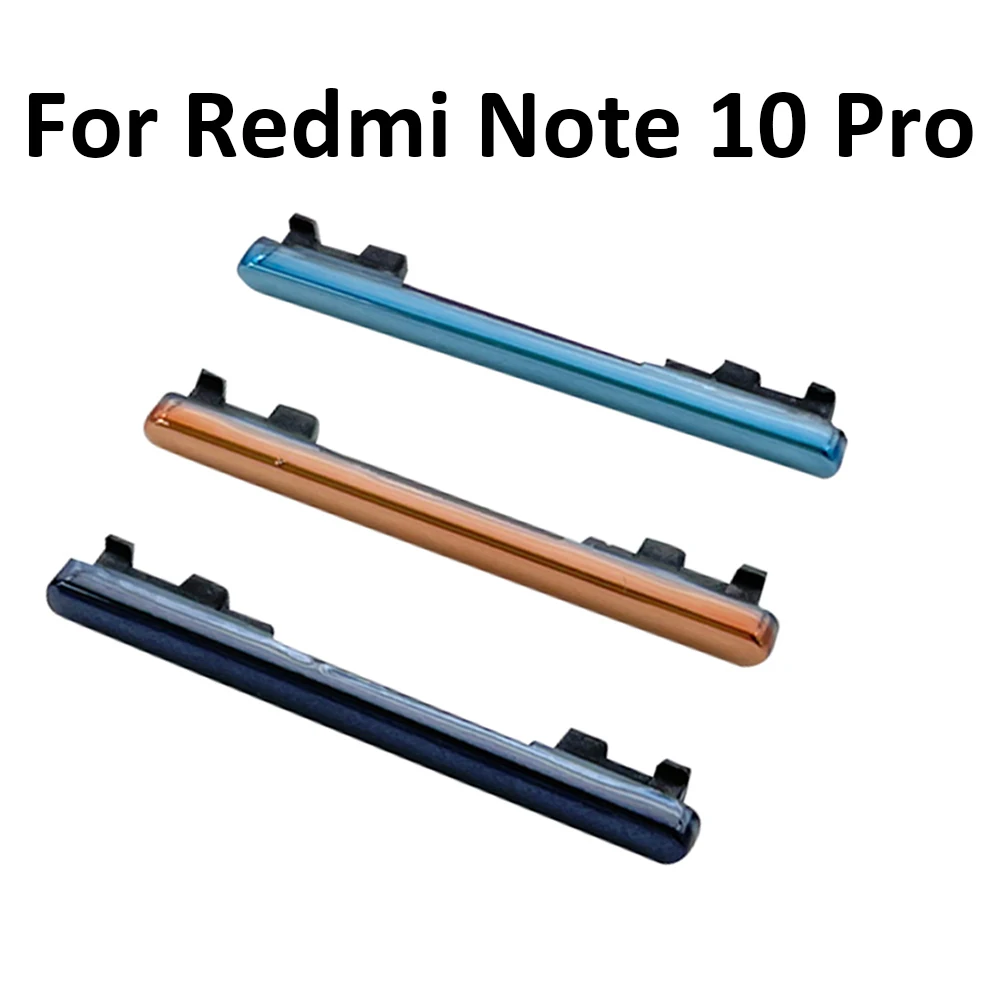 NEW For Xiaomi Redmi Note 9S 9 Pro Note 10 Pro 10s Side Power Key + Volume Button Replacement For Redmi Note 10 5G