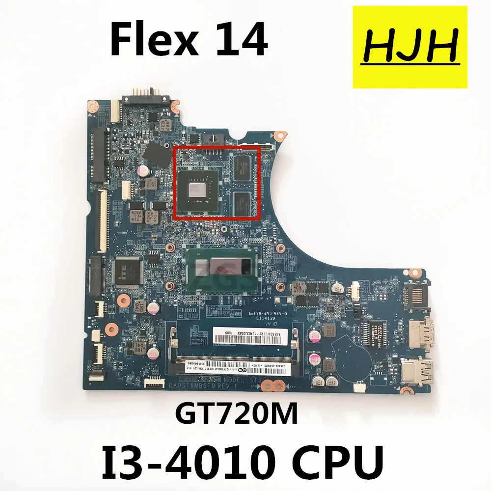 

FOR Lenovo Flex-14 Laptop Motherboard DA0ST6MB6E0 DA0ST6MB6F0 I3-4010U GT720M/2G 100%TEST