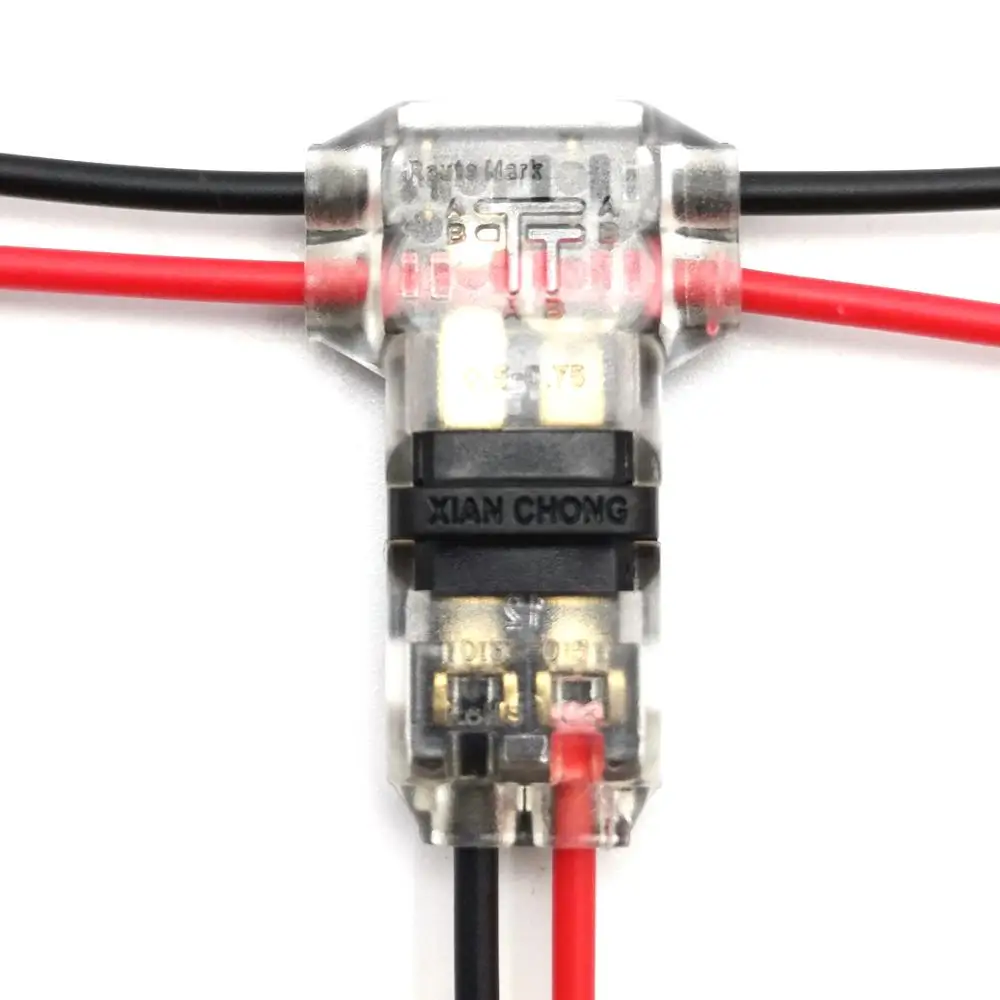 I H T tipo 1Pin 2Pin DC/AC 300V 10A Fio Conector 18-22AWG sem soldagem scotch lock Conector rápido braçadeira de cabo Bloco de terminais