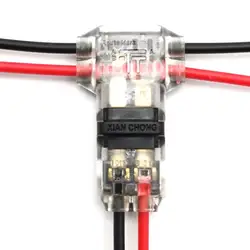 I H T type 1Pin 2Pin DC/AC 300V 10A Wire Connector 18-22AWG no welding scotch lock Quick Connector cable clamp Terminal Block