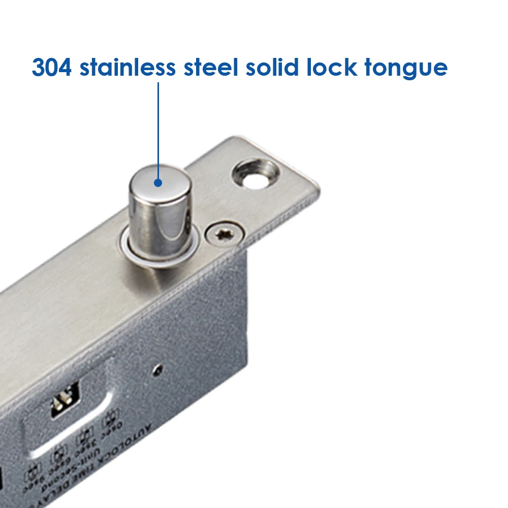 Cerradura magnética eléctrica, cerrojo electrónico para puerta, perno de muesca eléctrica, bloqueo de muesca, tiempo de retardo, seguro, NO falla