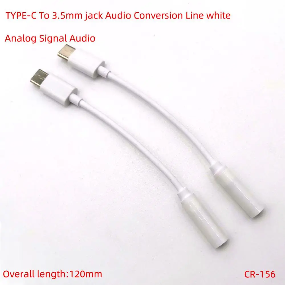 Type-C to 3.5mm Jack Earphone Digital Signal Analog Signal Audio connector USB C to 3.5mm AUX Headphones Adapter Conversion line