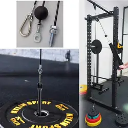 1M/2M/3M/4M/5M/6M Gym Home Fitness Wire Rope Heavy Duty Steel Wirerope Cable Machine Thick 6MM Rope Pulley Workout Accessories