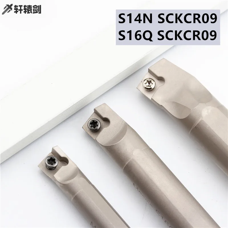 Suporte de ferramentas de giro cnc, 1 peça, s14n, sckcr09, sckcl09, s16q, pastilha de carboneto sclcl, ccmt