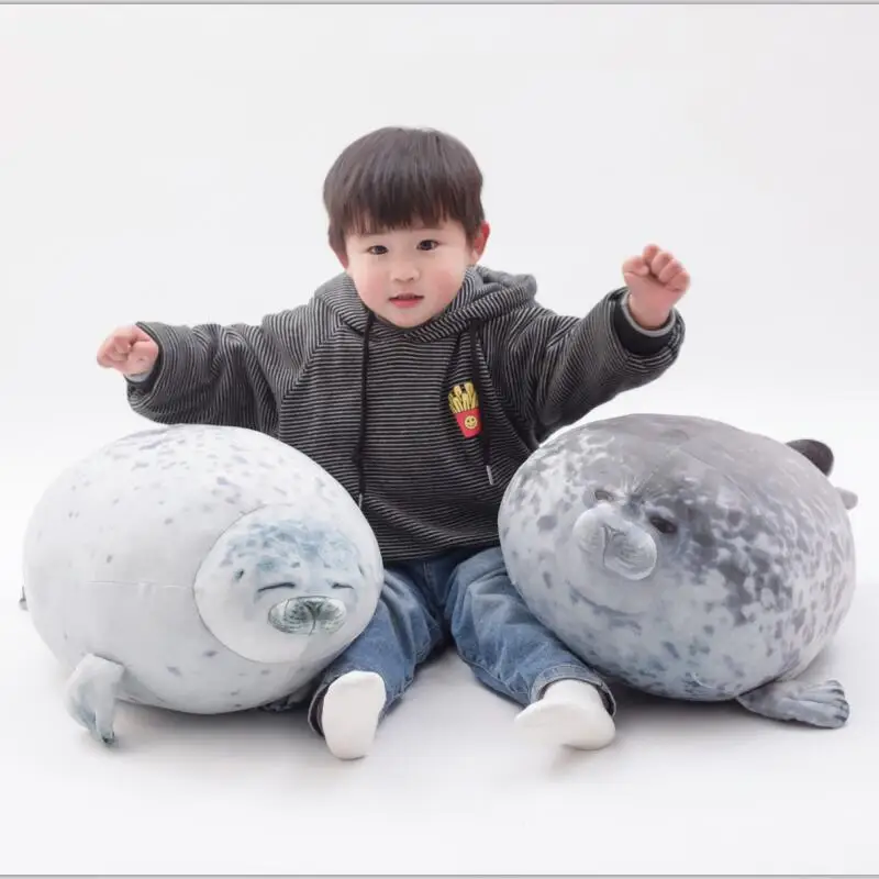 

Cute Sea Lion Plush Toys 3D Novelty Throw Pillows Soft Seal Plush Stuffed Plush Housewarming Party Hold Pillow BabyGift