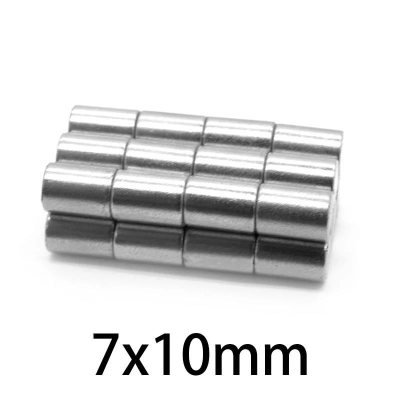 

10-150pcs NdFeB 7x10mm N35 Neodymium Magnets magnetic circular rare earth Magnet Permanent Round Fridge 7*10mm