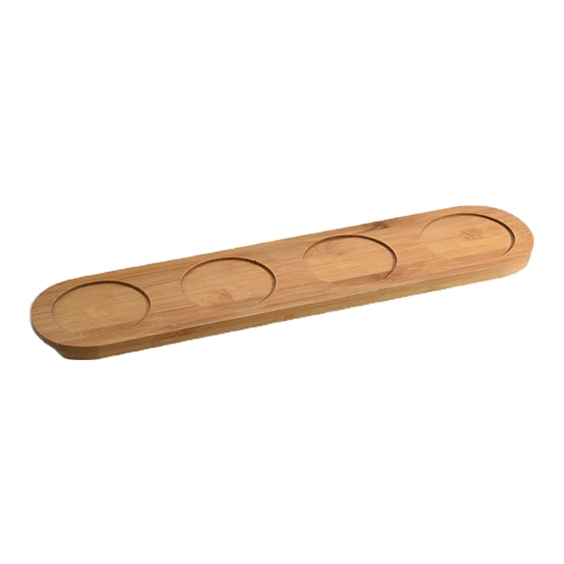 S/M/L Creative Nordic Household Bamboo Tray, Kitchen Storage Tools for Salt Pepper Oil & Vinegar Seasoning Jar O18 21