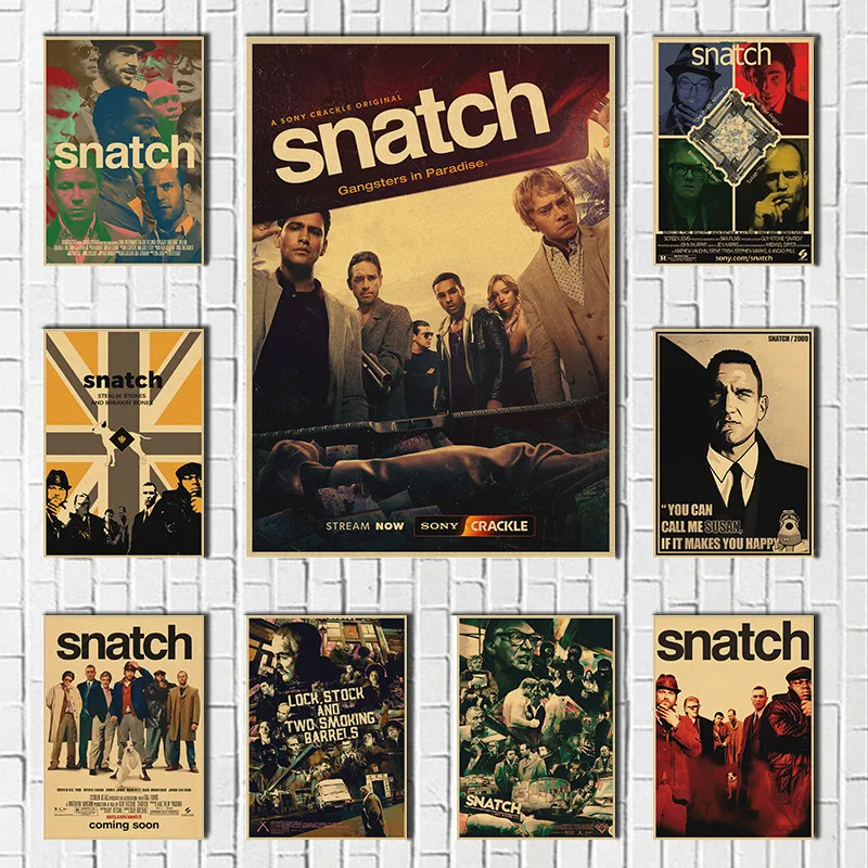 Snatch Classic Movie Wall Art kraft paper Poster Simplicity Print Home Decorative Picture Painting