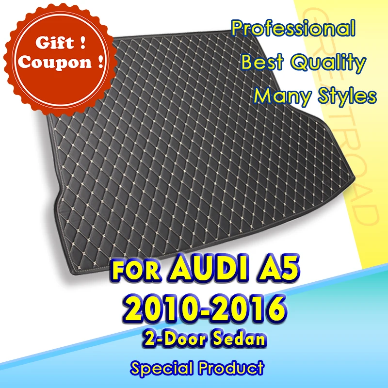 

Car Trunk Mat For Audi A5 Two Doors Sedan 2010 2011 2012 2013 2014 2015 2016 Cargo Liner Carpet Interior Accessories Cover