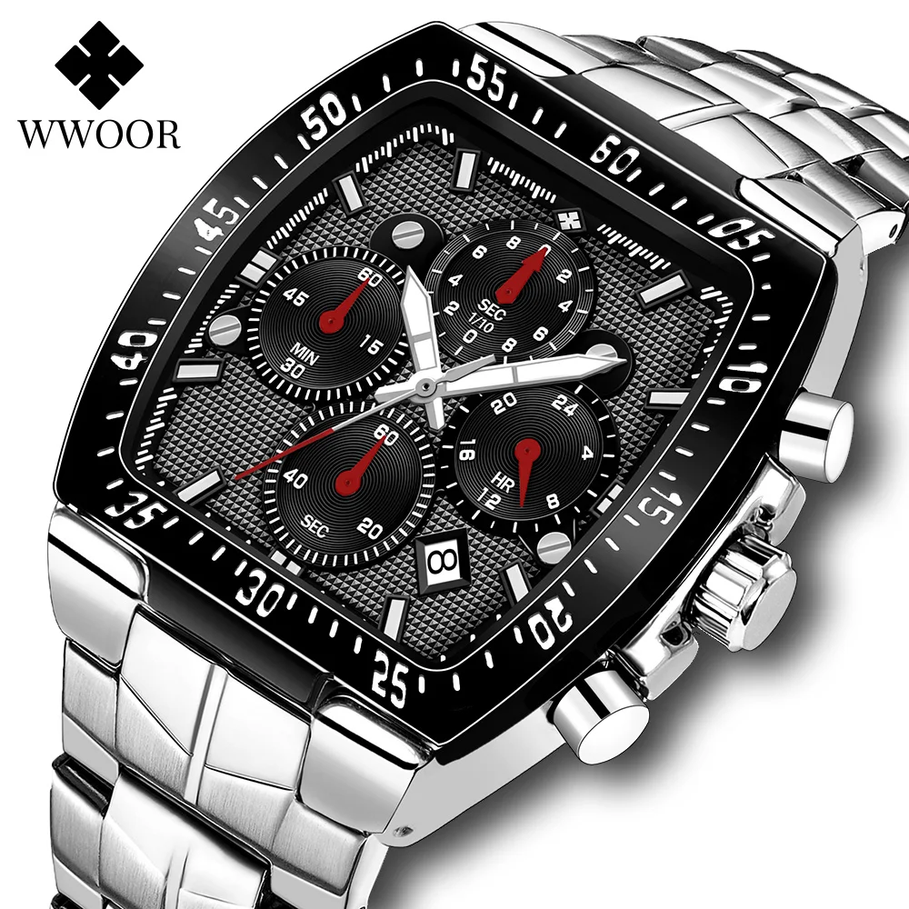 

WWOOR New Luxury Citizen Men Watches Military Sports Quartz Wristwatches Waterproof Auto Date Chronograph Male Relogio Masculino