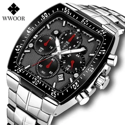 WWOOR New Luxury Citizen Men orologi da polso al quarzo sportivi militari cronografo con data automatica impermeabile maschile Relogio Masculino