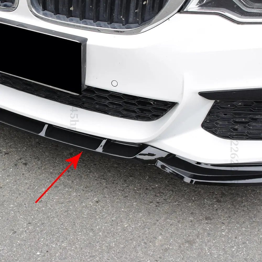 Front Bumper Lip Chin Guard Diffuser Cover Deflector For BMW G30 G31 5 Series 2017 2018 2019 2020 Body Kit Carbon Fiber Tuning