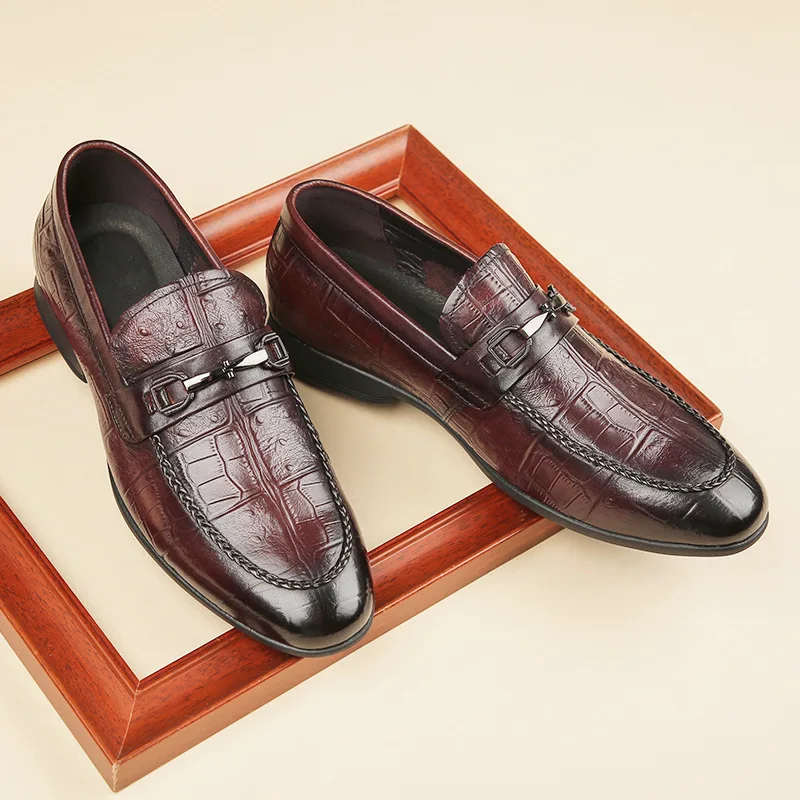 Genuine Leather Men Loafers Shoes Slip-On Formal Casual Business Office Size 38-43