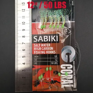 Mồi Lunker-Sabiki với móc, mồi mềm, sáng, tỏa sáng trong bóng tối, để câu cá cá thu, mullow, flathead, cá đối cá mập cá mập 10 Turvira nhân tạo bán hàng chính - 3