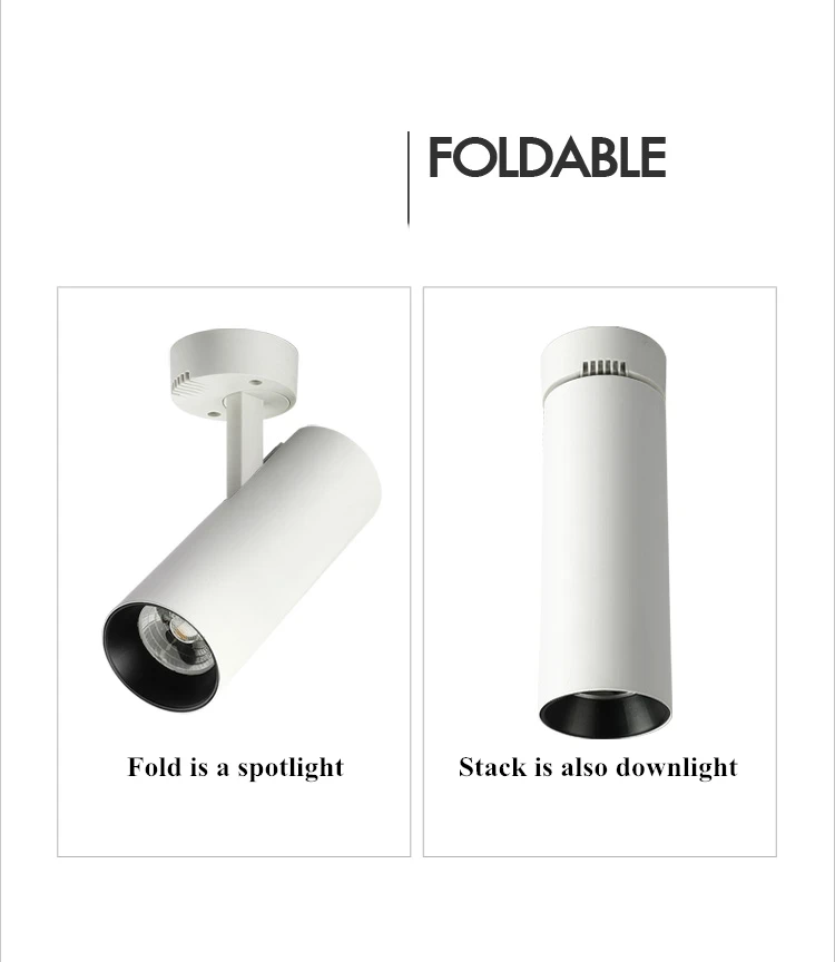 Surface Mounted COB LED Downlights Foldable 360° Rotatable LED Ceiling Spot lights 5W10W 15W20W30W LED Lamps Background Lighting