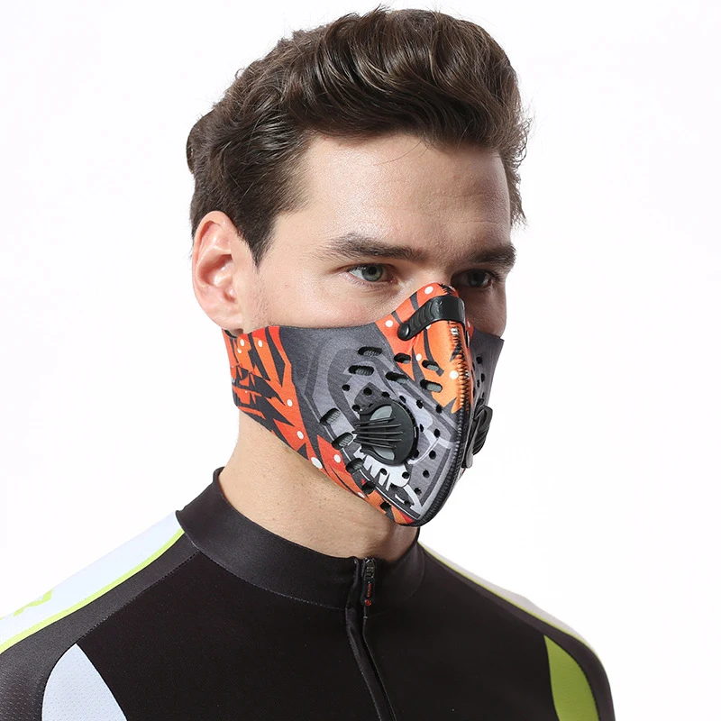 PM2.5 Cycling Face Mask Breathable Sport Face Mask Protection Anti-fog Anti-splash Dust Mask Filter Gas Mask Respirator