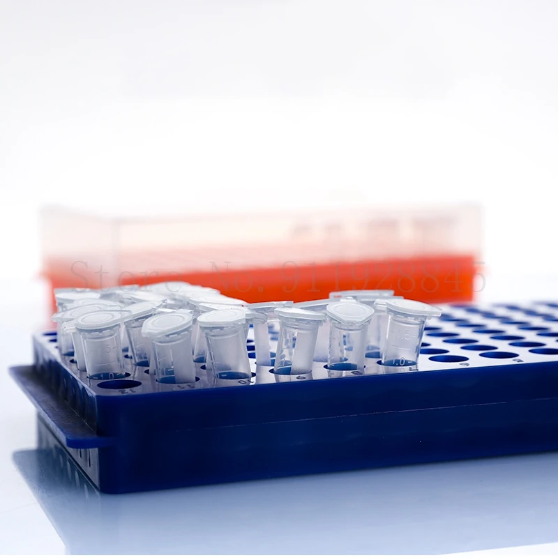 1PC Labor 96 löcher Kunststoff 0,5 ml/1,5 ml / 2ml Doppel Seite Reversible Verschiedene Löcher Rohr halter Zentrifuge Rohr Rack