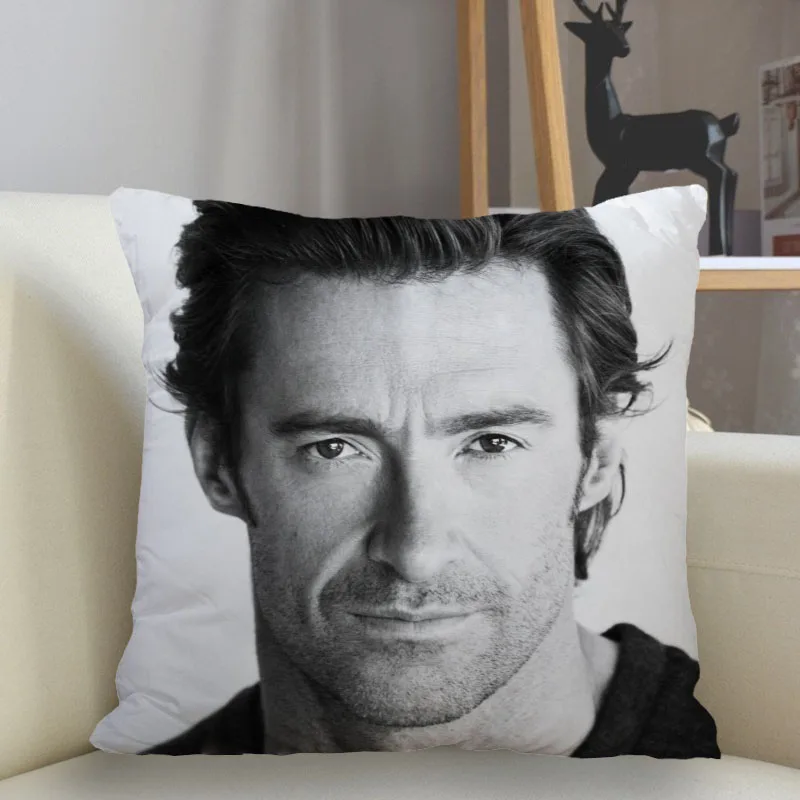 Musife Hugh Jackman Pillowcase Custom Square Pillow Cover Case Zipper Pillowcase 35*35,40*40,45*45cm Drop Shipping