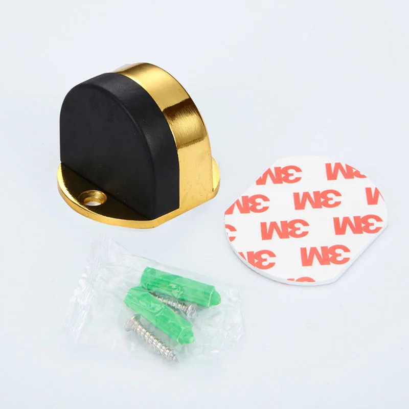 stainless steel dual-use   Door Stopper Door Holders Catch Floor Mounted Nail-free Door Stops Sticker door stop