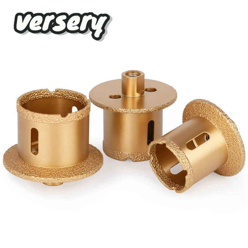 

Versery M10 Thread Vacuum Brazed Diamond Hole Saw Drill Core Bits For Marble Ceramics Porcelain Tile Washbasin Opener