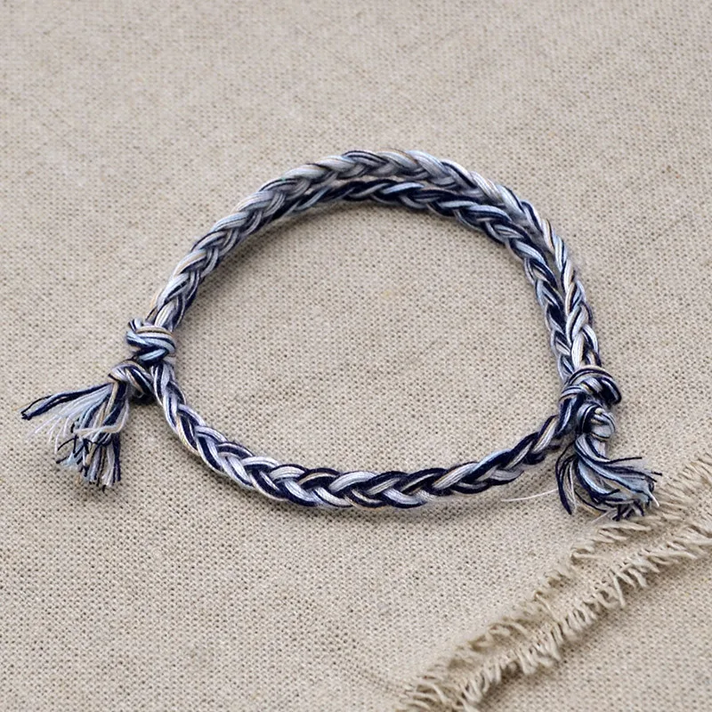 Image 5: Bracelet en ULde coton fait à la main pour homme, 12 styles, bouteilles, document Boho, phare masculin, ULporte-bonheur de plage, breloque, accessoires de bijoux