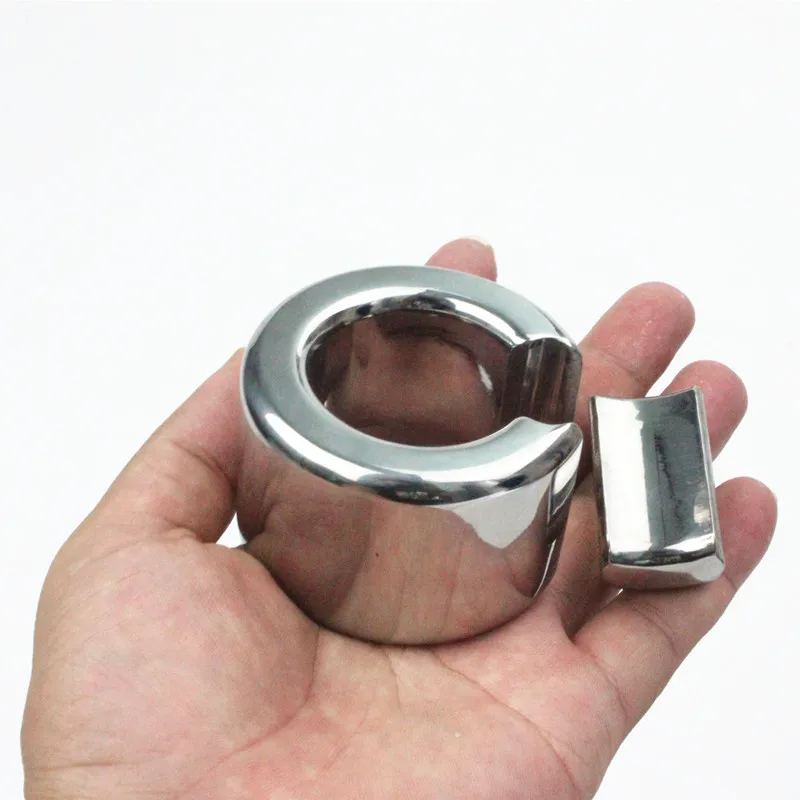 20 Sizes Stainless Steel Scrotum Pendant Ball Stretcher Testis Weight Penis Restraint Loop Cock Rings Sex Toys for Men BB2-205