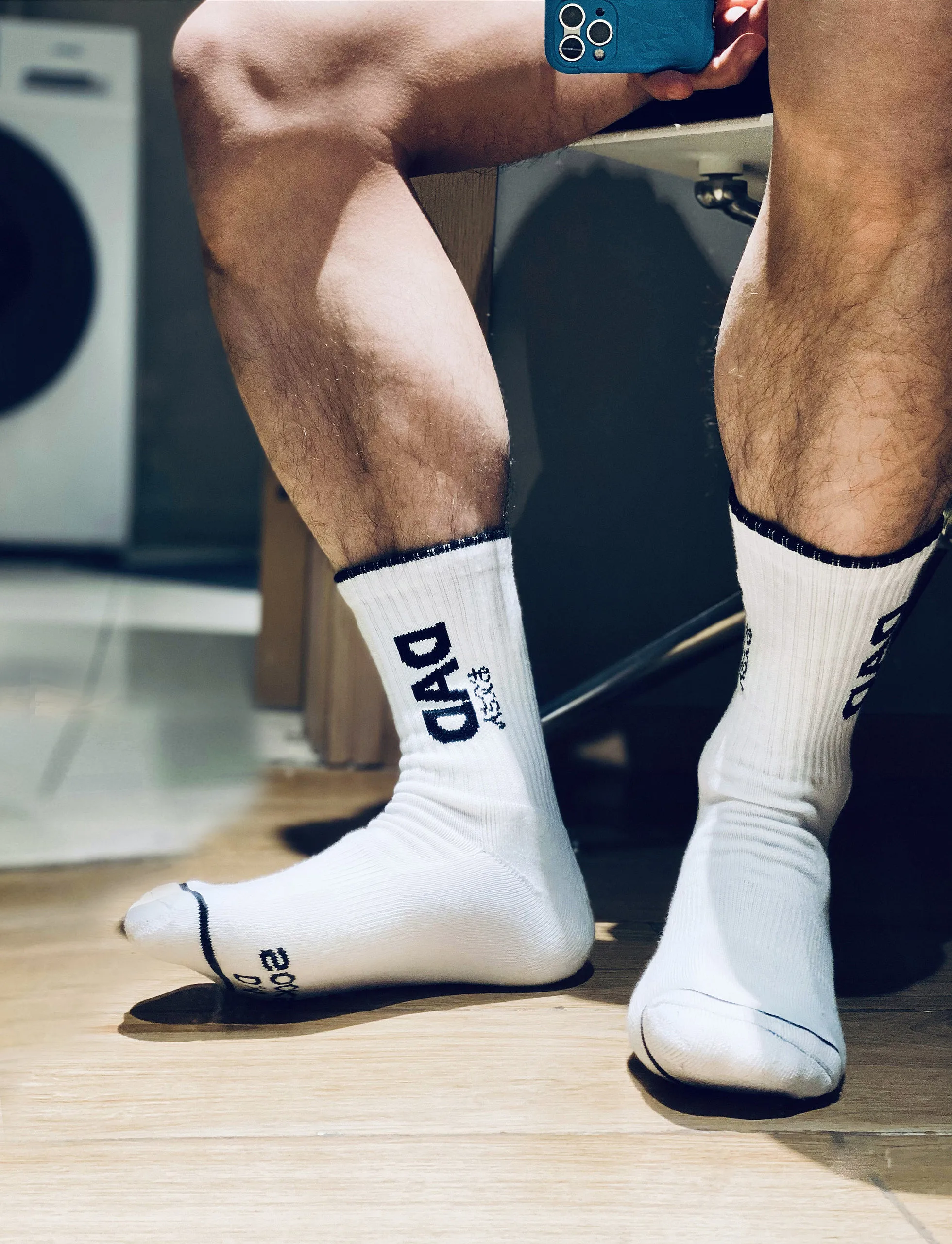 Mitte Rohr männer Socken Sexy Männlichen Homosexuell Bequeme Socken Brief Papa Gedruckt Socken für Cosplay Partei Freund Geschenk