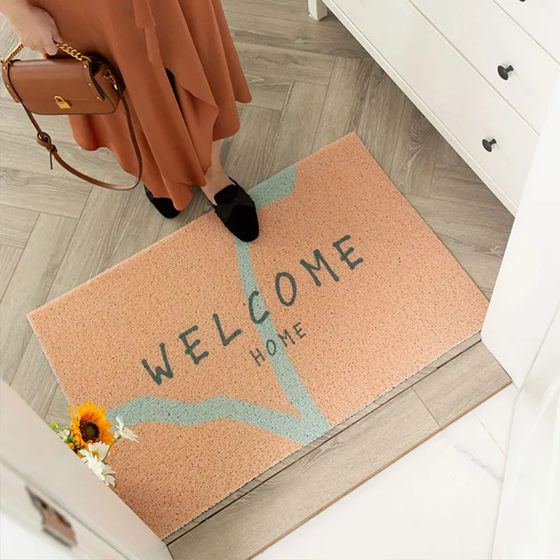 

Nordic INS Style Cut Printed Doormat, Carpet, Silk Loop, Floor Entrance Pad, Living Room, Bathroom, Non-Slip Door Mat, Home, PVC