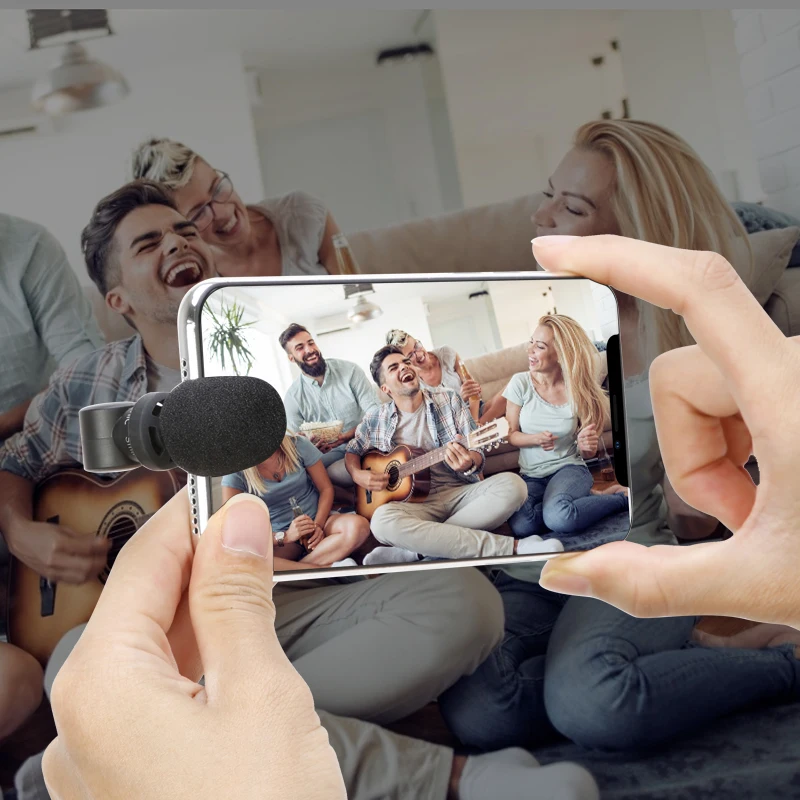 Saramonic Di UC Mini microfono Smart mic con interfaccia Lightning Type C per iPhone Smartphone Android registrazione vocale Vlog Mic