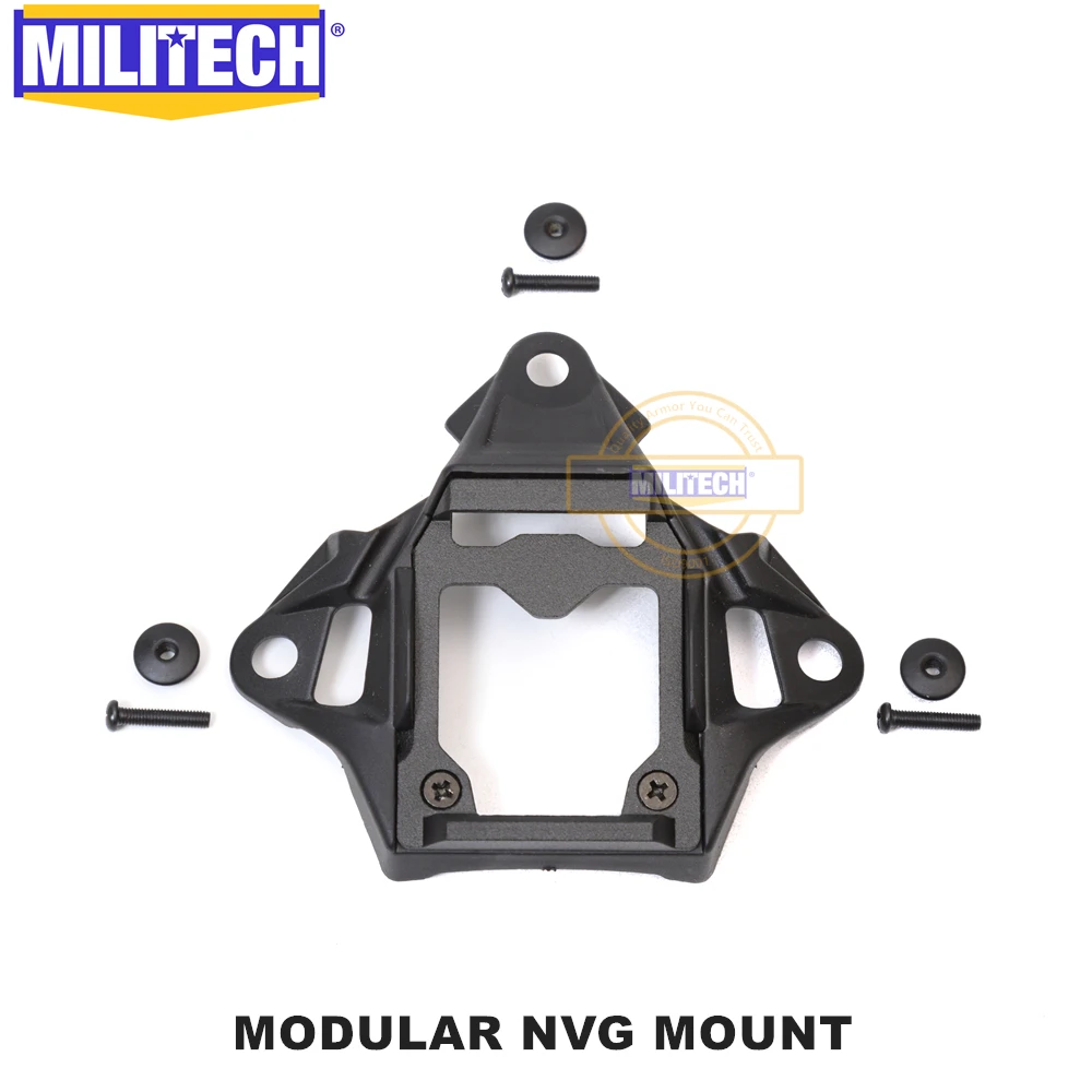 MILITECH Modular Bungee Shroud NVG MBS Mount CNC Polished Night Vision Goggle Mount Base For FAST ACH Wendy PASGT Flux Helmet