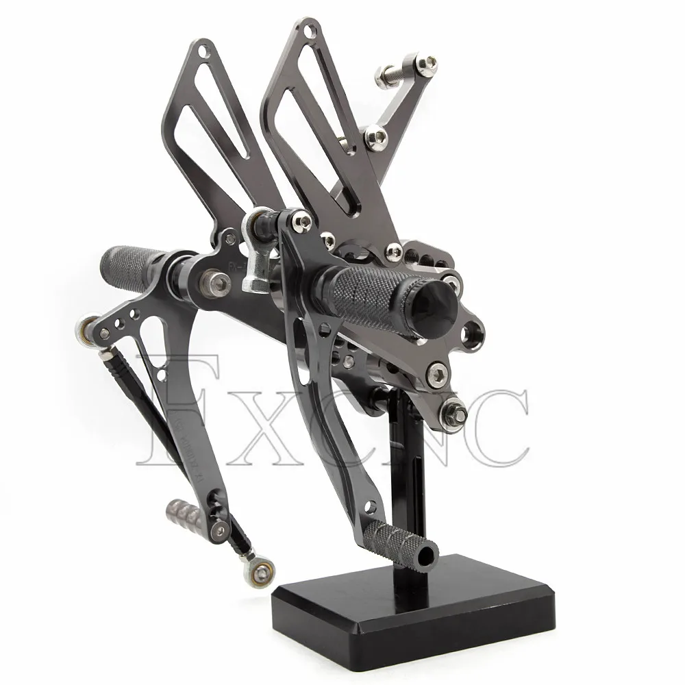 For Kawasaki ZX10R 2004-2005 2004 2005 CNC Aluminum Adjustable Motorcycle Rearset Footrests Shift Gear Lever Foot Pegs Pedal