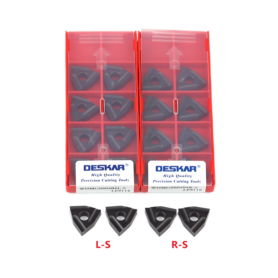 WNMG080404L-S WNMG080408L-S WNMG080404R-S WNMG080408R-S LF9118 Esterno utensile da tornio CNC tornio strumento inserto In Metallo Duro 10PCS
