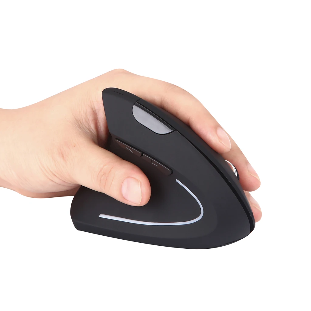 Rato vertical ergonômico sem fio da mão esquerda computador jogos ratos 5d usb óptico mouse gamer mause para computador portátil jogo de computador