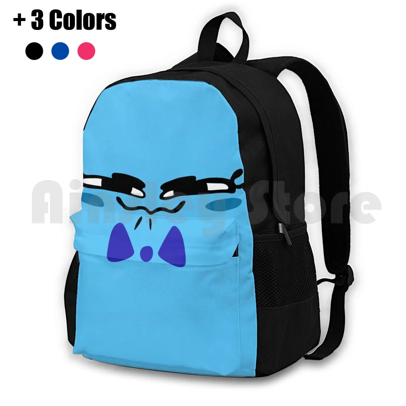 Snipperclips Blue Outdoor Hiking Backpack Waterproof Camping Travel Snip Snipper Snippers Clip Clips Ah Achievement Hunter