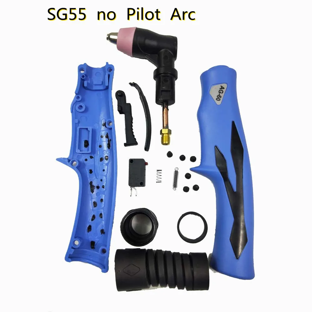 Professional AG60 Torch SG55 Torch Plasma Cutter Gun with/without Pilot Arc Plasma Torch 60A Plasma Cutting Torch