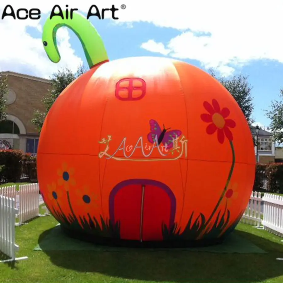 Giant Inflatable Dome Tent Model Inflatable Orange Tent For Park Decorations And Events