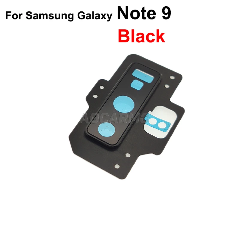 Aocarmo For Samsung Galaxy Note 9 Note9 Rear Back Camera Lens Glass Ring Cover With Frame 6.4\