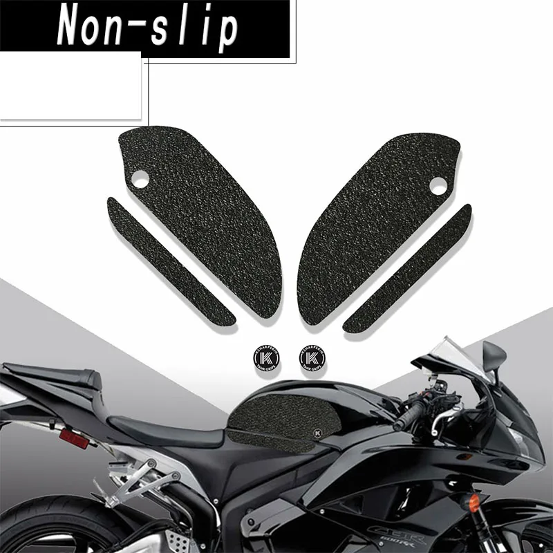 

Motorcycle Tank Pad Tank grip friction protector Non-slip decals Waterproof sticker Knee Pads for HONDA 07-12 CBR600RR