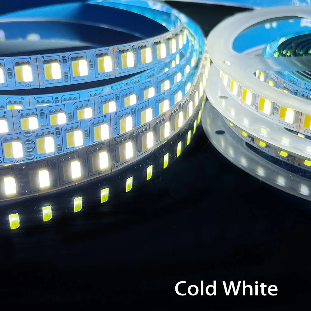 LED Strip Dual White Warm White 2 in 1 Chip 5050 LED Tape CCT Color Temperature Ajustable DC12V/24V Waterproof 60leds 120leds