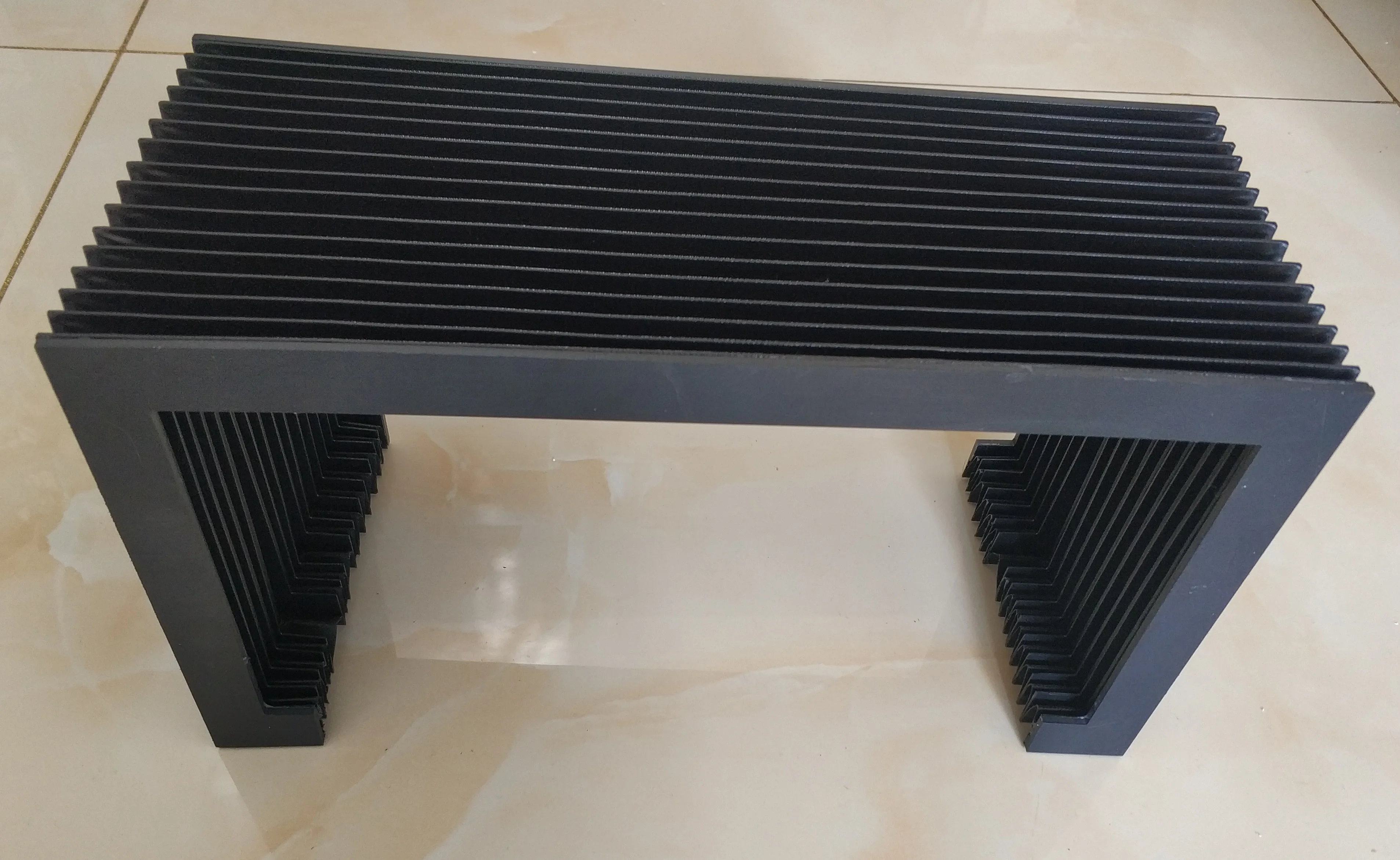 CNC Guide rails  protective bellows cover, Width 378mm x Height 115mm x Length 660mm