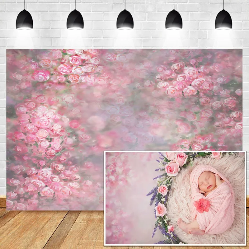 Mocsicka Vintage Flower Photography Backdrop Newborn Baby Children Maternity Artistic Portrait Background Photo Studio Prop