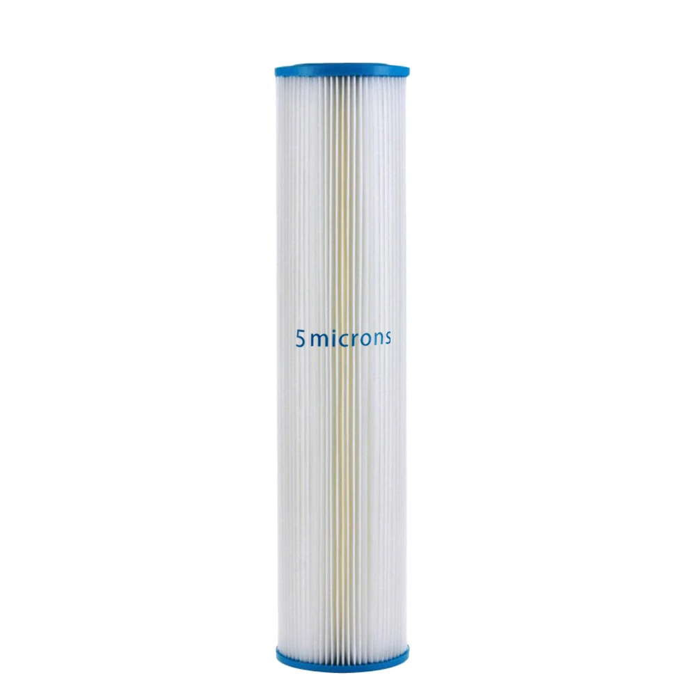 5 Microns Whole House Sediment Pleated Water Filter City or Well Water 4.5