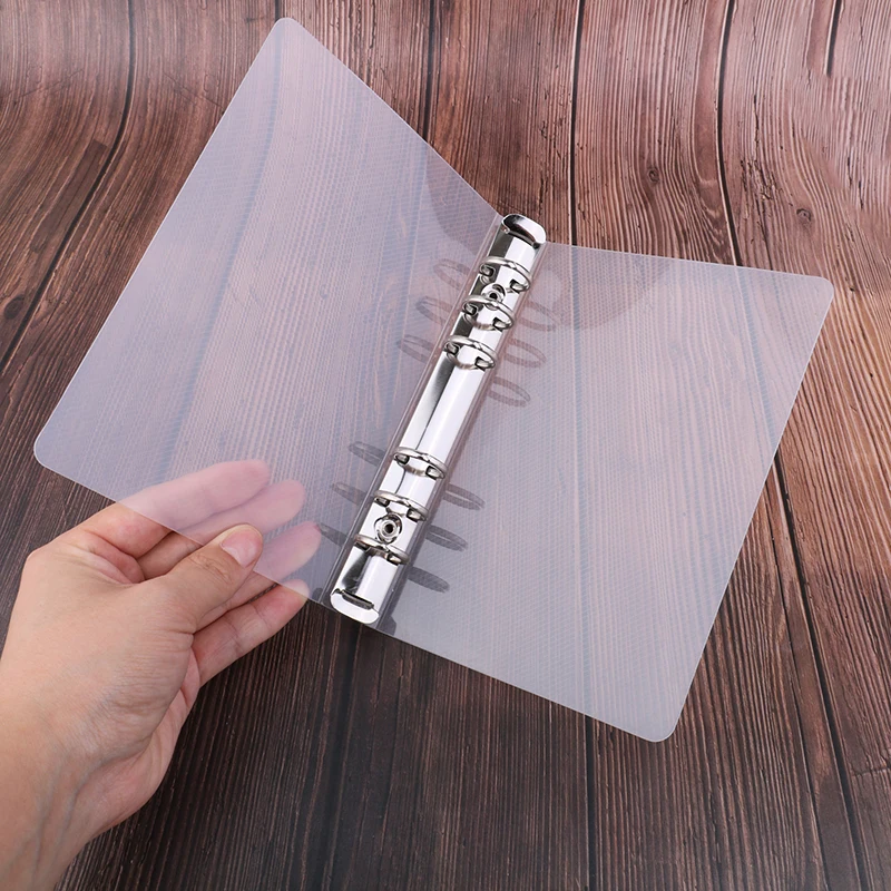 

1pcs creative transparent twill pp binder shell a6 a5 six-hole b5 nine-hole folder PVC High Quality New Arrival