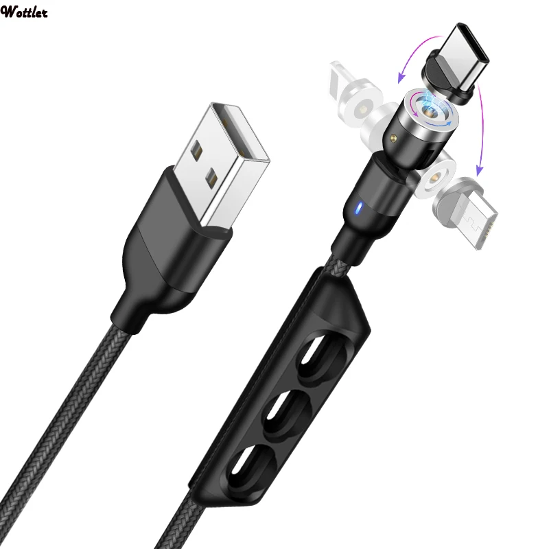 Cavo magnetico rapido 3A/1m Micro USB caricabatterie rapido tipo C magnete cavo Android cavo telefonico per Samsung per iPhone 11 MAX Xs X 6