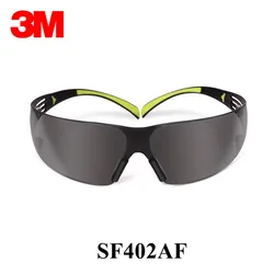 3M SF402AF Safety Goggles Genuine Security 3M Goggles Gray Anti-Fog Anti-Shock SF400 Series Protective Goggles