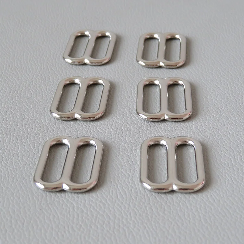 Inner 10mm 15mm 20mm 25mm Metal Slider Adjustable Buckle For Bag Accessory Belt Loop Hardware Cat Dog Collar Garment Shoes Clasp